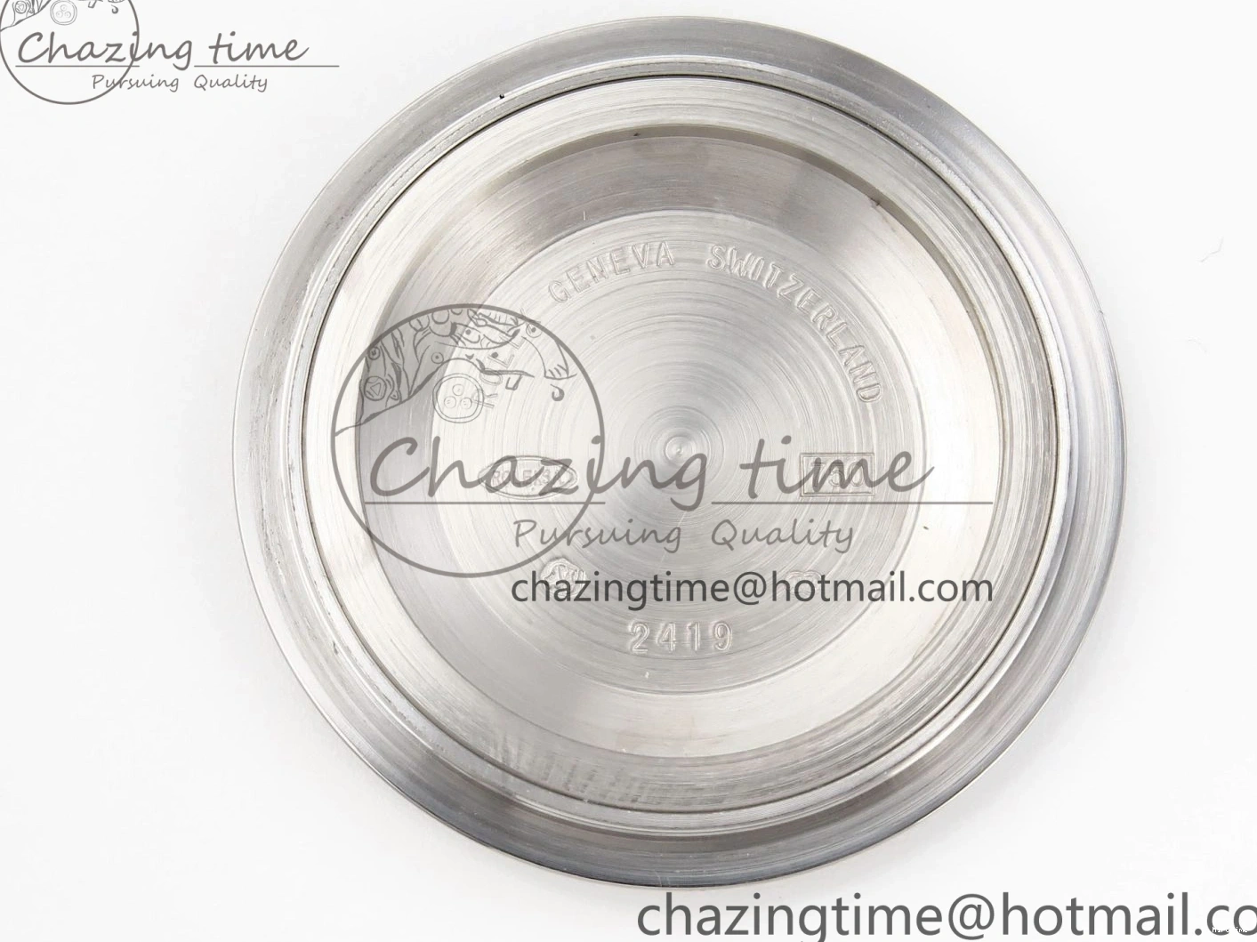 MiroTime 0426 QuickDry DayDate 40 SS GSF Gain Weight Blue Roman Dial Diamonds Bezel on President Bracelet A 1917